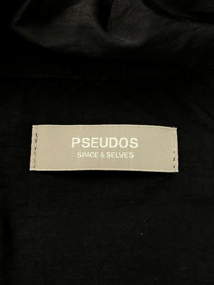 【中古品】【メンズ】 PSEUDOS シュードス NYLON SHIRTS 221PSE005 ナイロンシャツ 長袖シャツ トップス 147-250227-ki-10-tag サイズ：2 カラー：ブラック 万代Net店