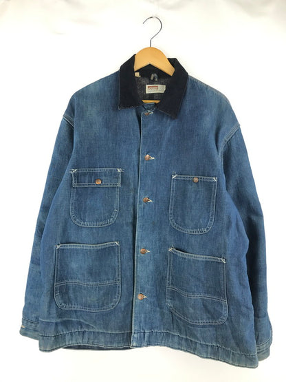 【中古品】【メンズ】  MONTGOMERY WARD モンゴメリーワード 60's-70's BLANKET LINER DENIM COVERALLS 60-70年代 ブランケットライナー デニムカバーオール デニムジャケット 茶タグ アウター 146-250228-hi-21-tag サイズ：48 カラー：インディゴ 万代Net店