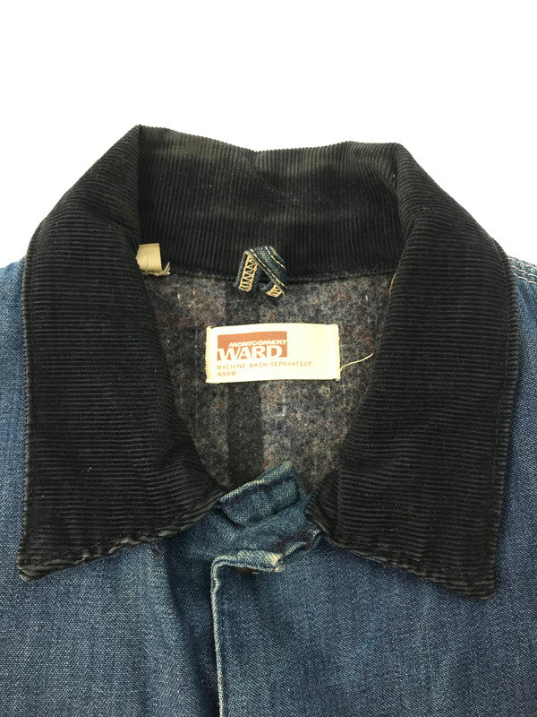 【中古品】【メンズ】  MONTGOMERY WARD モンゴメリーワード 60's-70's BLANKET LINER DENIM COVERALLS 60-70年代 ブランケットライナー デニムカバーオール デニムジャケット 茶タグ アウター 146-250228-hi-21-tag サイズ：48 カラー：インディゴ 万代Net店