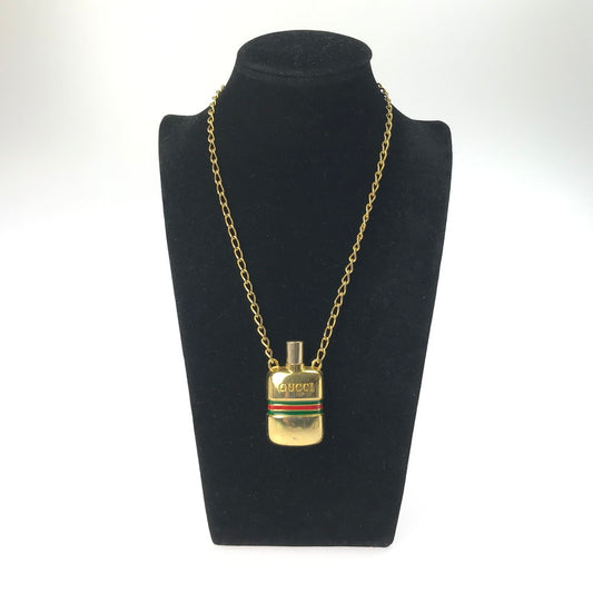 【中古品】【メンズ】 GUCCI グッチ VINTAGE PERFUME BOTTLE PENDANT ヴィンテージ パフュームボトル ペンダント イタリア製 ネックレス アクセサリー 182-250307-yk-09-tag カラー：ゴールド 万代Net店