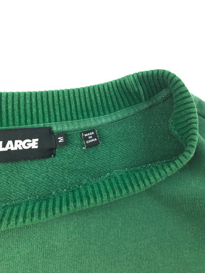 【中古品】【メンズ】 XLARGE エクストララージ STRIPED SLEEVE TEAM LOGO CREWNECK SWEAT 101223012007 ストライプスリーブ チームロゴスウェット トレーナー 142-250228-hi-12-tag サイズ：M カラー：グリーン 万代Net店