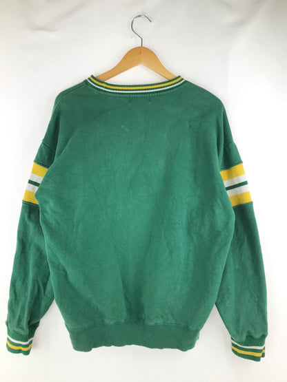 【中古品】【メンズ】 XLARGE エクストララージ STRIPED SLEEVE TEAM LOGO CREWNECK SWEAT 101223012007 ストライプスリーブ チームロゴスウェット トレーナー 142-250228-hi-12-tag サイズ：M カラー：グリーン 万代Net店