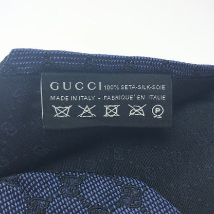 【中古品】【メンズ】 GUCCI グッチ GG 総柄タイ 服飾雑貨 スーツ用小物 ネクタイ 183-250314-yk-14-tag カラー：ブルー 万代Net店