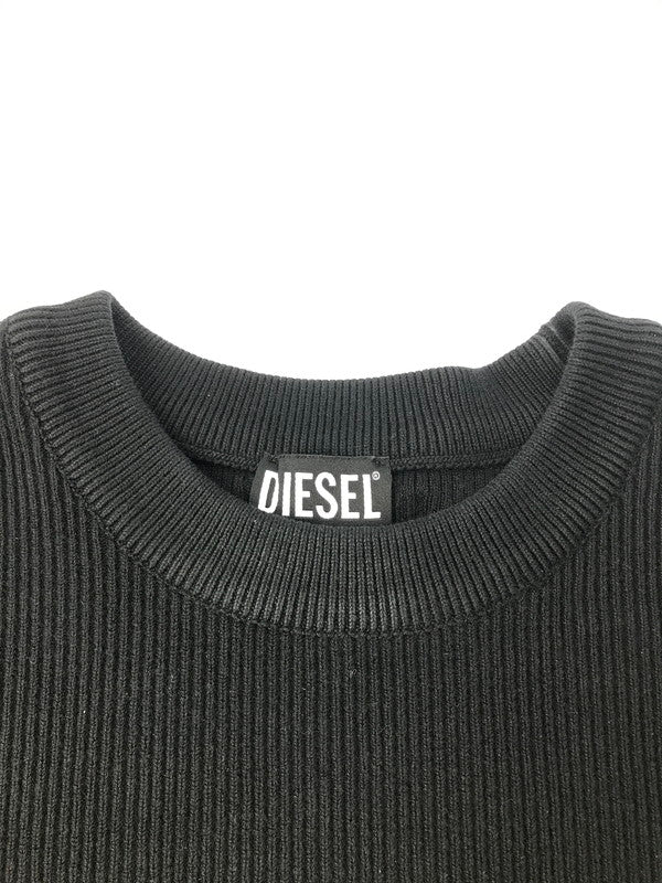 【中古品】【メンズ】 DIESEL ディーゼル K-ATHENSNEW KNIT ニット セーター トップス 141-250228-hi-13-tag サイズ：S カラー：ブラック 万代Net店