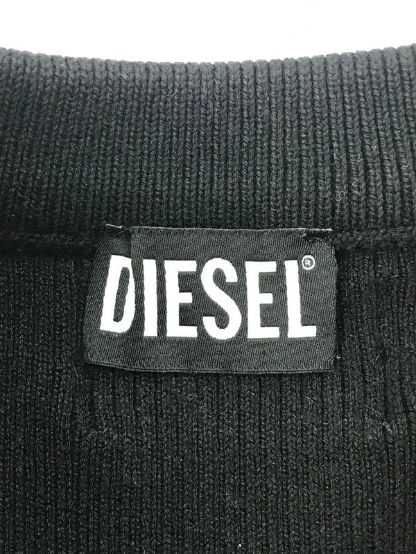 【中古品】【メンズ】 DIESEL ディーゼル K-ATHENSNEW KNIT ニット セーター トップス 141-250228-hi-13-tag サイズ：S カラー：ブラック 万代Net店