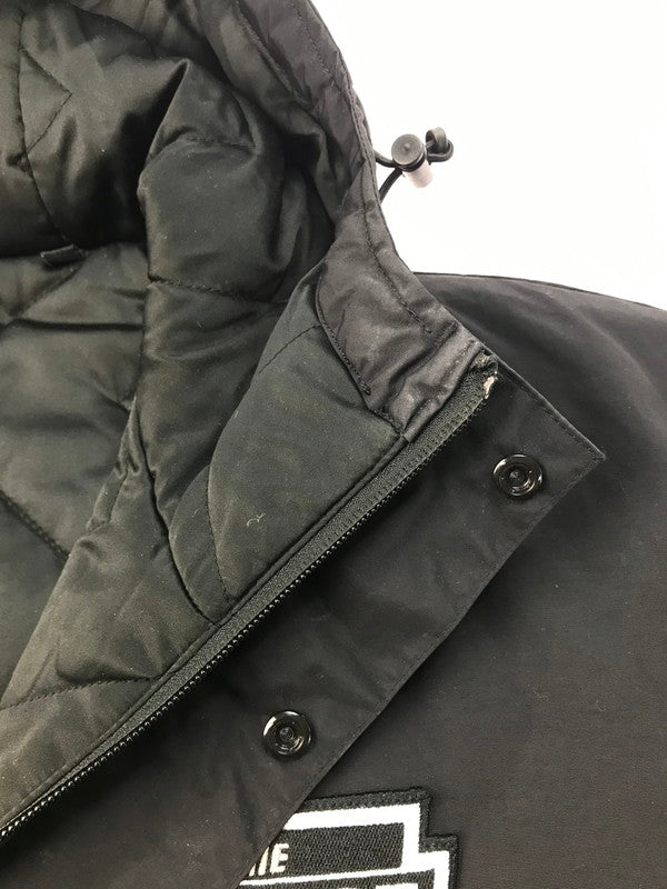 【中古品】【メンズ】 XLARGE エクストララージ NYLON PUFFER JACKET 101243021011 ナイロン パファージャケット ロゴ 中綿ジャケット アウター 142-250228-hi-25-tag サイズ：L カラー：ブラック 万代Net店