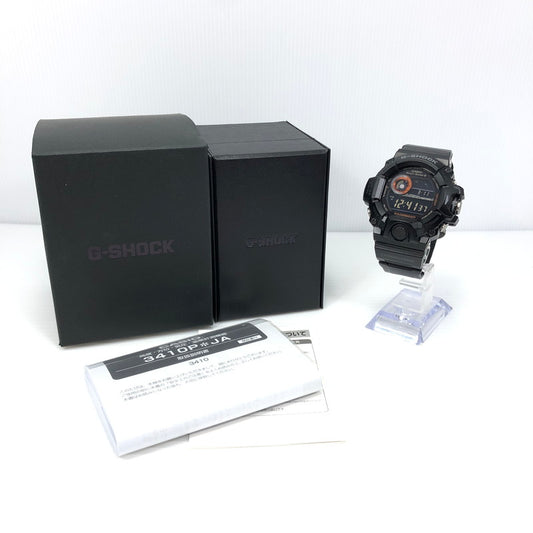 【中古美品】【メンズ】 CASIO カシオ G-SHOCK MASTER OF G - LAND RANGEMAN GW-9400BJ-1JF ジーショック マスターオブ G ランド レンジマン タフソーラー 腕時計 196-250311-yk-12-tag カラー：ブラック 万代Net店