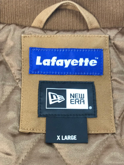 【中古品】【メンズ】 Lafayette ラファイエット NEW ERA ニューエラ コラボ DUCK COACH JACKET ダック コーチジャケット アウター 142-250228-hi-18-tag サイズ：XL カラー：ブラウン 万代Net店