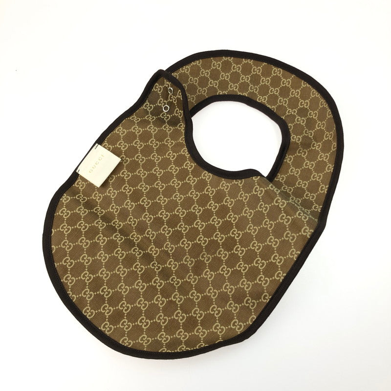 【中古美品】【キッズ】 GUCCI グッチ MONOGRAM BIB VALIANT モノグラム ビブ ヴァリアント よだれかけ スタイ ベビー用品 183-250307-yk-16-tag カラー：ベージュ 万代Net店