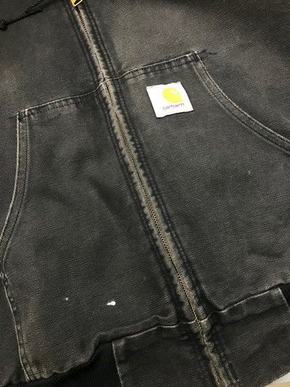 【現状渡し品】【メンズ】 Carhartt カーハート ACTIVE JACKET J03 アクティブジャケット ダックジャケット ワークジャケット アウター 146-250228-hi-07-tag サイズ：L カラー：ブラック 万代Net店