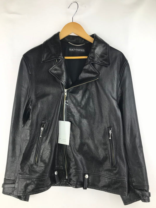 【中古美品】【メンズ】 WACKO MARIA ワコマリア DOUBLE RIDERS LEATHER JACKET TYPE-1 24SS-WMO-BL03 ダブルライダースレザージャケット カウハイド アウター 142-250228-hi-09-tag サイズ：M カラー：ブラック 万代Net店