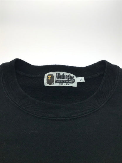 【中古品】【メンズ】 A BATHING APE アベイシングエイプ ×KID CUDI キッド・カディ BAPE X KID CUDI CREWNECK 001SWG731901X ベイプ X キッド・カディ クルーネック スウェット トップス 142-250228-ki-04-tag サイズ：XL カラー：ブラック 万代Net店