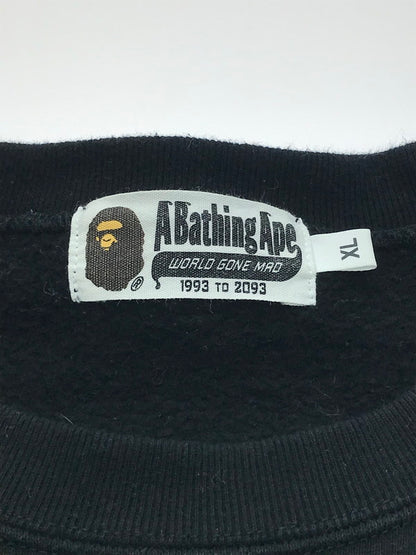 【中古品】【メンズ】 A BATHING APE アベイシングエイプ ×KID CUDI キッド・カディ BAPE X KID CUDI CREWNECK 001SWG731901X ベイプ X キッド・カディ クルーネック スウェット トップス 142-250228-ki-04-tag サイズ：XL カラー：ブラック 万代Net店