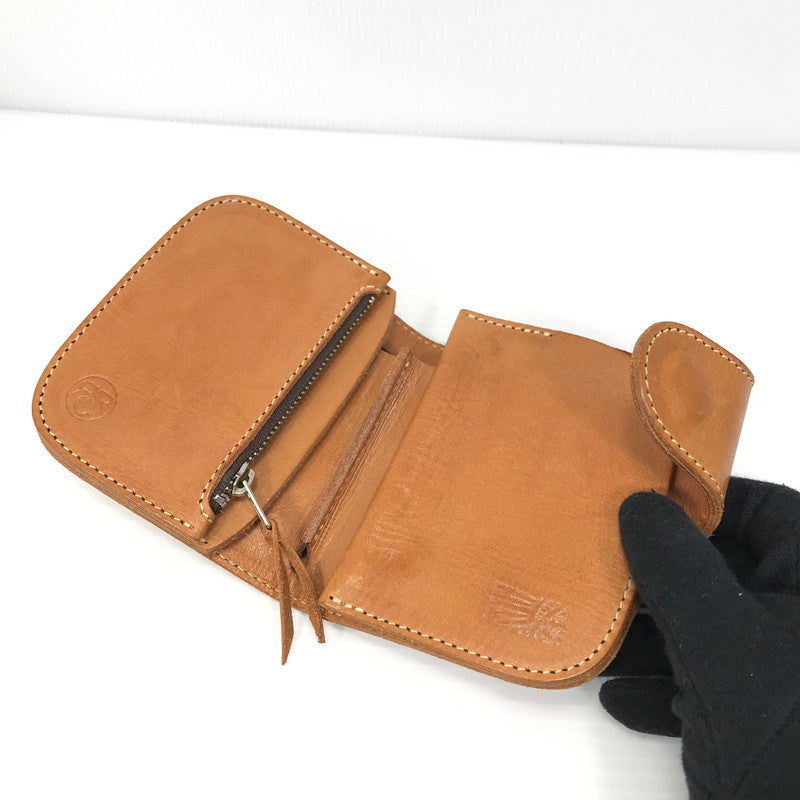 【中古品】【メンズ】 REDMOON レッドムーン RRC COMPACT LEATHER WALLET RRC-P-01 コンパクト レザー ウォレット 二つ折り 財布 200-250822-yy-05-tag カラー：サドル 万代Net店