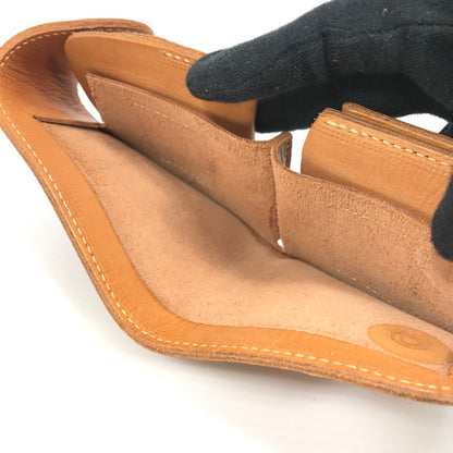 【中古品】【メンズ】 REDMOON レッドムーン RRC COMPACT LEATHER WALLET RRC-P-01 コンパクト レザー ウォレット 二つ折り 財布 200-250822-yy-05-tag カラー：サドル 万代Net店