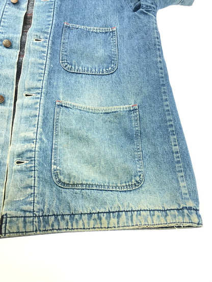 【現状渡し品】【メンズ】 Wrangler ラングラー BIG BEN ビッグベン 70's-80's DENIM COVERALLS SC998LC 70-80年代 デニムカバーオール 裏地ブランケット アウター 145-250308-hi-04-tag サイズ：42 カラー：インディゴ 万代Net店