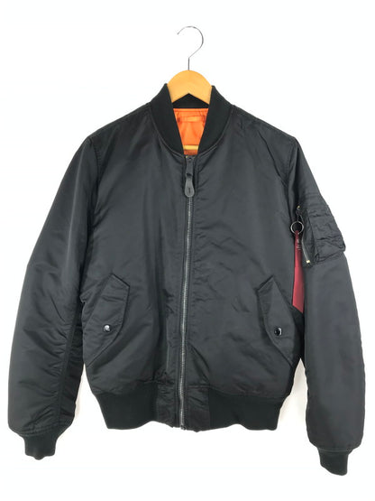 【中古品】【メンズ】 ALPHA アルファ MA-1 FLIGHT JACKET 0615-00-573-8335 フライトジャケット 中綿ジャケット ミリタリージャケット アウター 145-250308-hi-03-tag サイズ：L カラー：ブラック 万代Net店