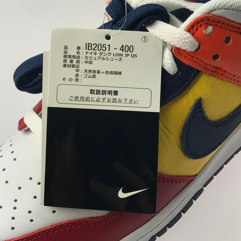 【中古美品】【メンズ】 NIKE ナイキ DUNK LOW JP QS IB2051-400 ダンク ロー ジャパン クイックストライク スニーカー 靴 160-250311-yk-01-tag サイズ：27cm/US9 カラー："WHAT THE" MIDNIGHT NAVY/VARSITY MAIZE 万代Net店