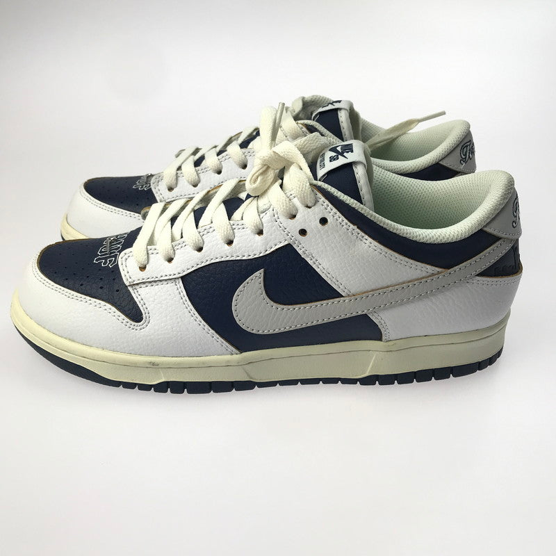 【中古品】【メンズ】  NIKE SB ナイキ スケートボーディング × HUF ハフ 別注 コラボ DUNK LOW OG QS FD8775-100 ダンク ロー OG QS スニーカー 靴 160-250311-yk-02-tag サイズ：27cm/US9 カラー：WHITE/NAVY-SAIL 万代Net店