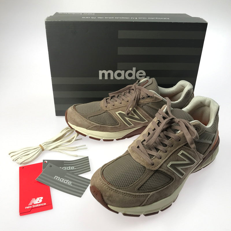 【中古品】【メンズ】 NEW BALANCE ニューバランス × SLOW STEADY CLUB スロウ ステディ クラブ 別注 コラボ M990SC5 USA製 スニーカー 靴 162-250311-yk-05-tag サイズ：28cm/US10 カラー：BROWN 万代Net店