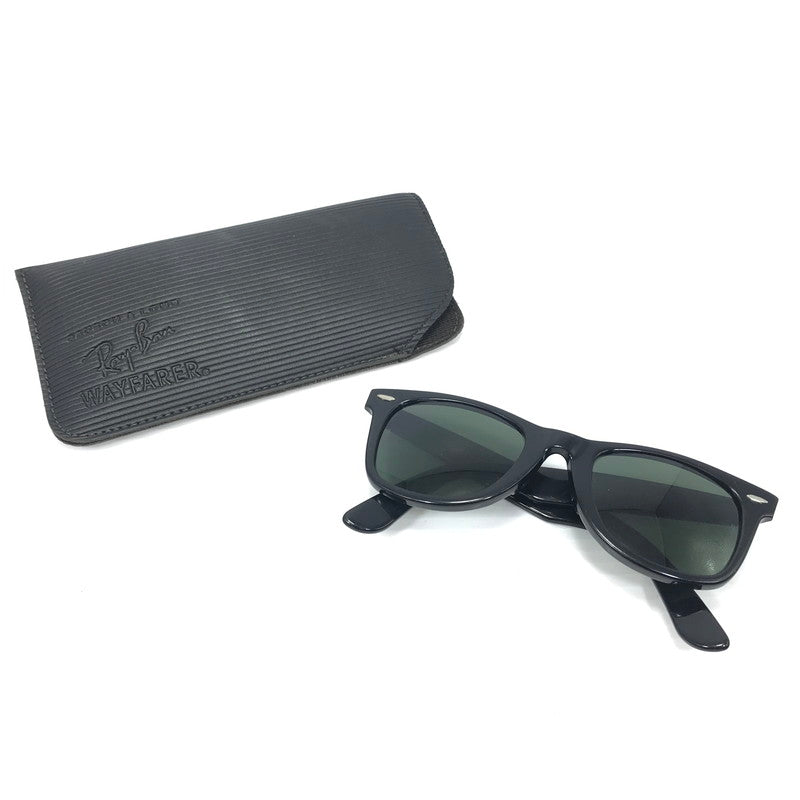 【中古品】【メンズ】 Ray-Ban レイバン 70~80's VINTAGE B&L WAYFARER 5022 70~80年代 ヴィンテージ ウェイファーラー USA製 サングラス アイウェア アクセサリー 203-250307-yk-03-tag サイズ：表記なし カラー：ブラック 万代Net店