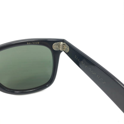 【中古品】【メンズ】 Ray-Ban レイバン 70~80's VINTAGE B&L WAYFARER 5022 70~80年代 ヴィンテージ ウェイファーラー USA製 サングラス アイウェア アクセサリー 203-250307-yk-03-tag サイズ：表記なし カラー：ブラック 万代Net店