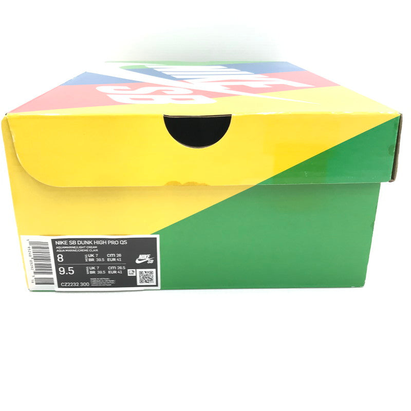 【中古品】【メンズ】 NIKE SB ナイキ スケートボーディング DUNK HIGH PRO QS CZ2232-300 ダンク ハイ プロ クイックストライク スニーカー 靴 160-250226-yk-27-tag サイズ：26cm/US8 カラー："HAWAII" AQUAMARINE/LIGHT CREAM 万代Net店