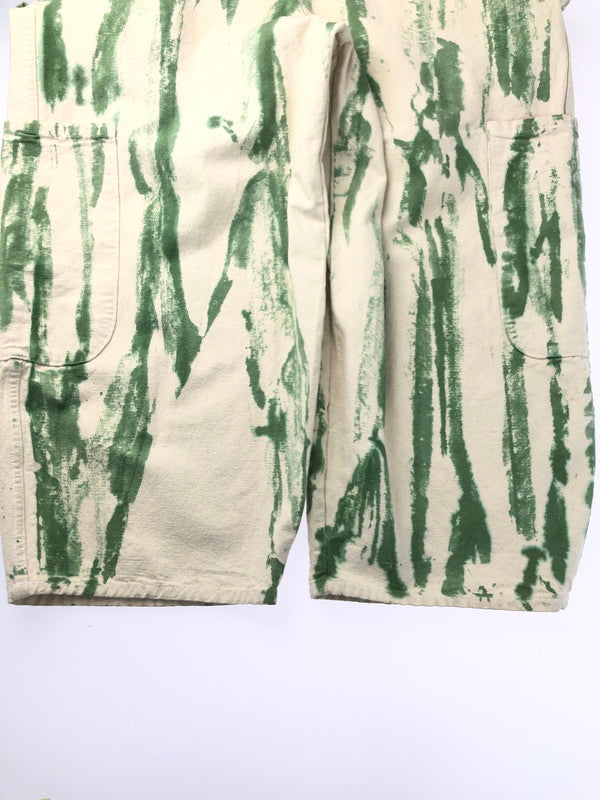 【中古品】【メンズ】  MEALS CLOTHING ミール クルージング CHEF PANTS SQUASH シェフパンツ スカッシュ ワークパンツ ボトムス 152-250228-ki-14-tag サイズ：S/M カラー：オフホワイト/グリーン 万代Net店