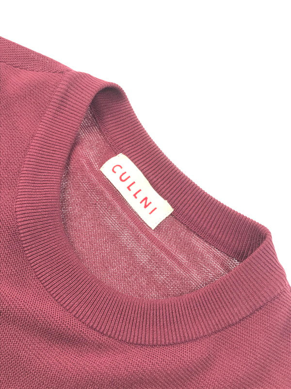 【中古品】【メンズ】  CULLNI クルニ LAYERED COTTON PULLOVER 20-SS-037 レイヤード コットンプルオーバー カットソー 140-250304-hi-02-tag サイズ：2 カラー：ワインレッド 万代Net店