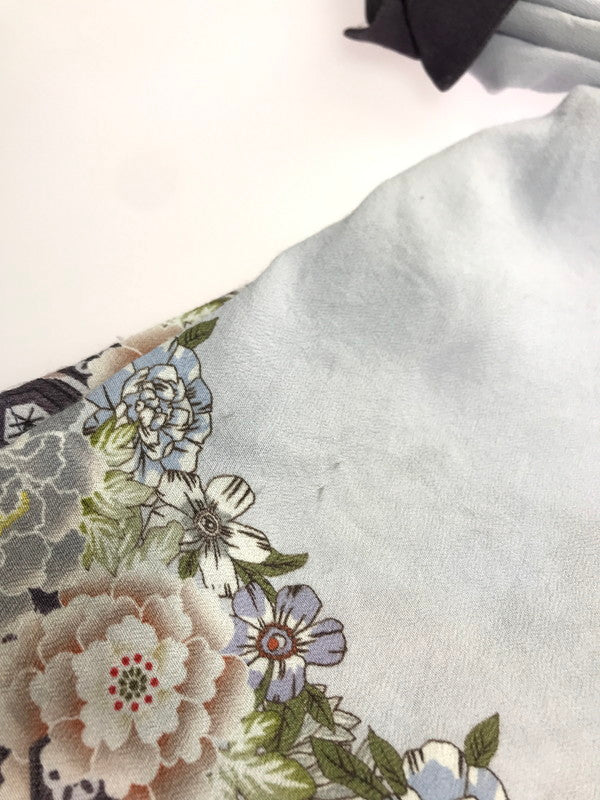 【中古品】【メンズ】 Iroquois イロコイ 379102 ROMANTIC-TONIGHT JAPANESE FLOWER SHIRT 140-250306-ss-03-tag サイズ：1 カラー：水色 万代Net店