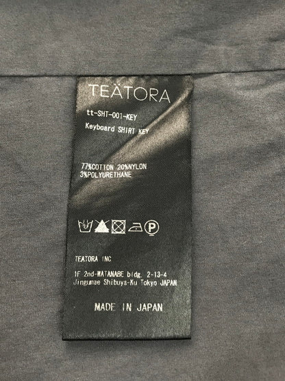 【中古品】【メンズ】  TEATORA テアトラ KEYBOARD SHIRT キーボードシャツ TT-SHT-001-KEY 長袖シャツ トップス 140-250306-ss-02-tag サイズ：4 カラー：グレー 万代Net店