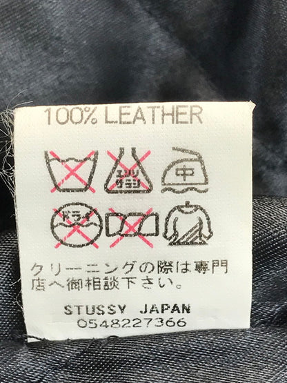 【中古品】【メンズ】 STUSSY ステューシー STADIUM JACKET 名古屋栄チャプト5周年記念 スタジアムジャケット SSリンクワッペン スタジャン アウター 142-250228-hi-17-tag サイズ：M カラー：ブラック 万代Net店