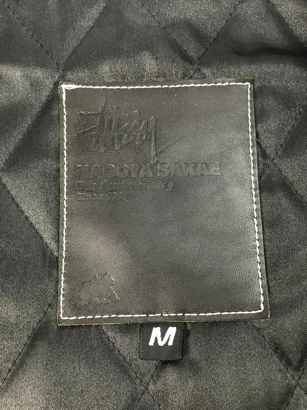 【中古品】【メンズ】 STUSSY ステューシー STADIUM JACKET 名古屋栄チャプト5周年記念 スタジアムジャケット SSリンクワッペン スタジャン アウター 142-250228-hi-17-tag サイズ：M カラー：ブラック 万代Net店