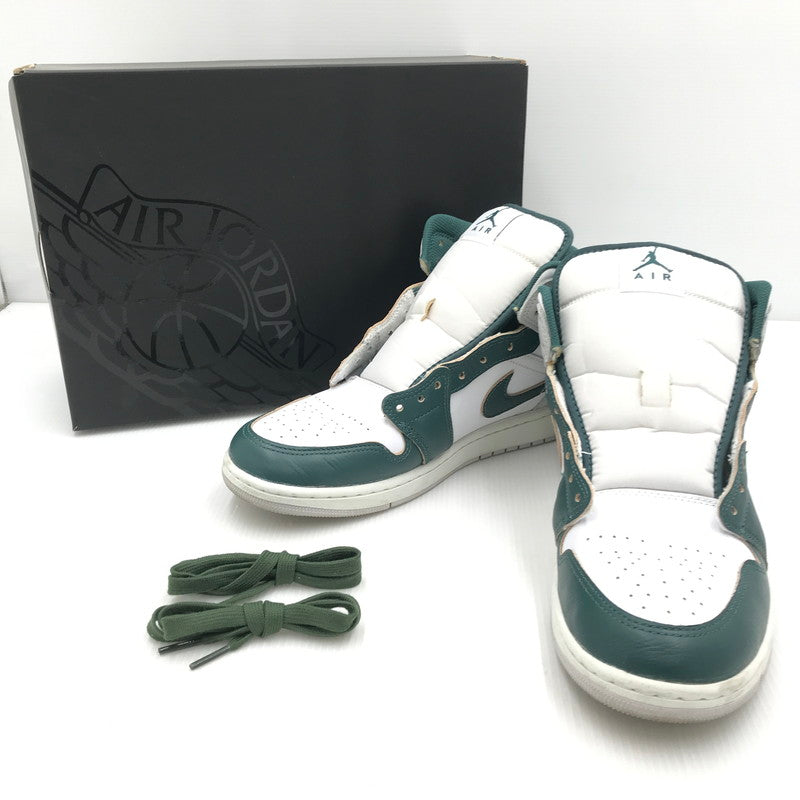 【中古品】【メンズ】 NIKE ナイキ AIR JORDAN 1 MID SE FQ7720-103 エア ジョーダン 1 ミッド SE スニーカー 靴 160-250226-yk-23-tag サイズ：28.5cm/US10.5 カラー：WHITE/OXIDIZED GREEN-SAIL-NEUTRAL GREY 万代Net店