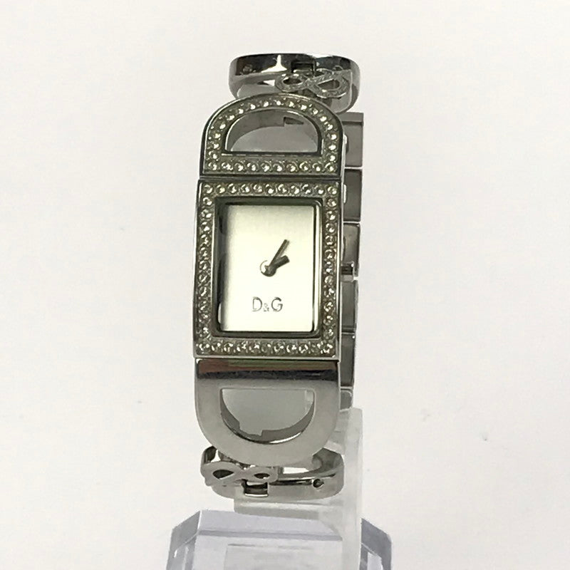 【現状渡し品】【レディース】 DOLCE&GABBANA ドルチェアンドガッバーナ NIGHT&DAY ナイトアンドデイ ロゴ クォーツ 腕時計 198-250323-hi-07-tag カラー：シルバー 万代Net店