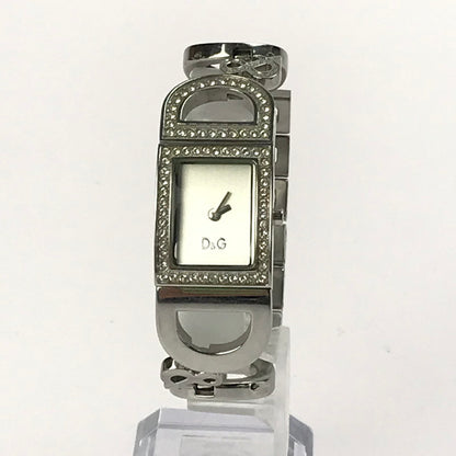 【現状渡し品】【レディース】 DOLCE&GABBANA ドルチェアンドガッバーナ NIGHT&DAY ナイトアンドデイ ロゴ クォーツ 腕時計 198-250323-hi-07-tag カラー：シルバー 万代Net店