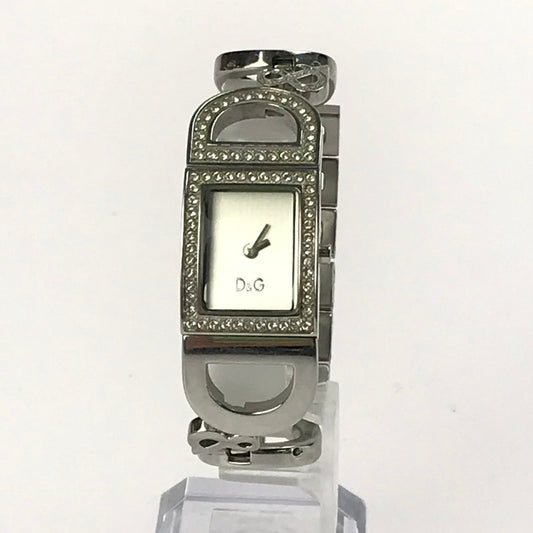 【現状渡し品】【レディース】 DOLCE&GABBANA ドルチェアンドガッバーナ NIGHT&DAY ナイトアンドデイ ロゴ クォーツ 腕時計 198-250323-hi-07-tag カラー：シルバー 万代Net店