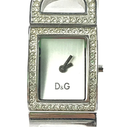 【現状渡し品】【レディース】 DOLCE&GABBANA ドルチェアンドガッバーナ NIGHT&DAY ナイトアンドデイ ロゴ クォーツ 腕時計 198-250323-hi-07-tag カラー：シルバー 万代Net店