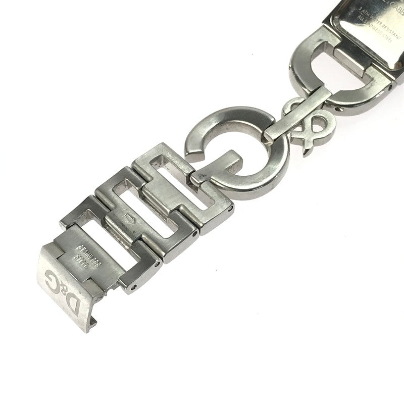 【現状渡し品】【レディース】 DOLCE&GABBANA ドルチェアンドガッバーナ NIGHT&DAY ナイトアンドデイ ロゴ クォーツ 腕時計 198-250323-hi-07-tag カラー：シルバー 万代Net店