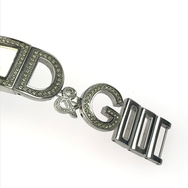 【現状渡し品】【レディース】 DOLCE&GABBANA ドルチェアンドガッバーナ NIGHT&DAY ナイトアンドデイ ロゴ クォーツ 腕時計 198-250323-hi-07-tag カラー：シルバー 万代Net店