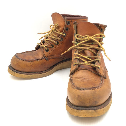 【中古品】【メンズ】 RED WING レッドウィング 875 犬刻印 CLASSIC MOC TOE  クラシック モックトゥ ブーツ 靴 164-250227-ki-12-tag サイズ：US8D カラー：ブラウン 万代Net店