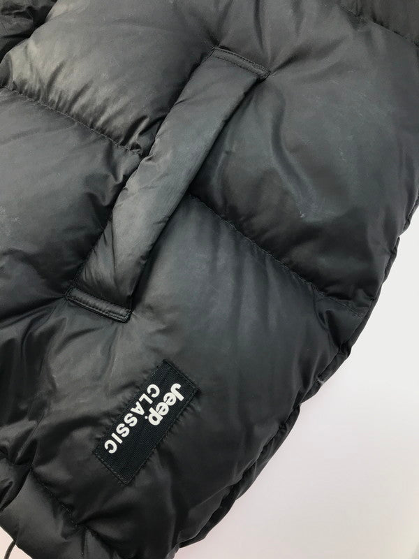 【中古品】【メンズ】  JEEP ジープ LOGO DOWN JACKET ロゴ ダウンジャケット アウター 144-250228-hi-26-tag サイズ：XL カラー：ブラック 万代Net店