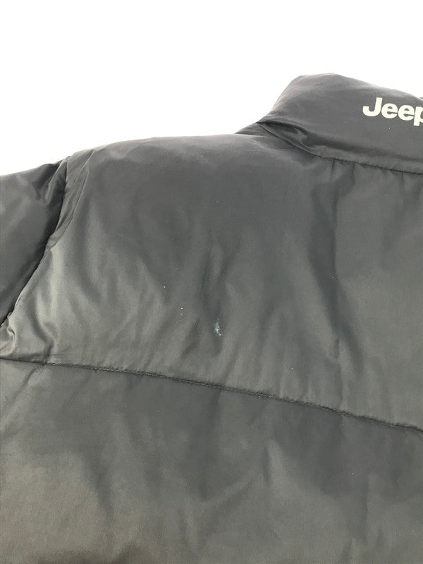 【中古品】【メンズ】  JEEP ジープ LOGO DOWN JACKET ロゴ ダウンジャケット アウター 144-250228-hi-26-tag サイズ：XL カラー：ブラック 万代Net店