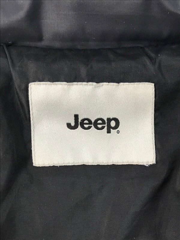 【中古品】【メンズ】  JEEP ジープ LOGO DOWN JACKET ロゴ ダウンジャケット アウター 144-250228-hi-26-tag サイズ：XL カラー：ブラック 万代Net店