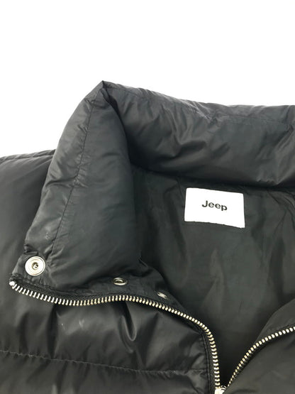 【中古品】【メンズ】  JEEP ジープ LOGO DOWN JACKET ロゴ ダウンジャケット アウター 144-250228-hi-26-tag サイズ：XL カラー：ブラック 万代Net店