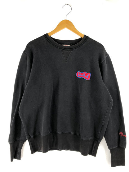 【現状渡し品】【メンズ】 EVISU エヴィス 裏地起毛 SWEATSHIRTS  スウェットシャツ トップス 145-250310-ss-05-tag カラー：ブラック 万代Net店