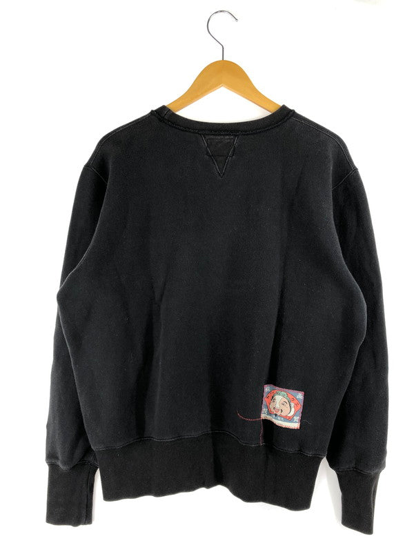 【現状渡し品】【メンズ】 EVISU エヴィス 裏地起毛 SWEATSHIRTS  スウェットシャツ トップス 145-250310-ss-05-tag カラー：ブラック 万代Net店