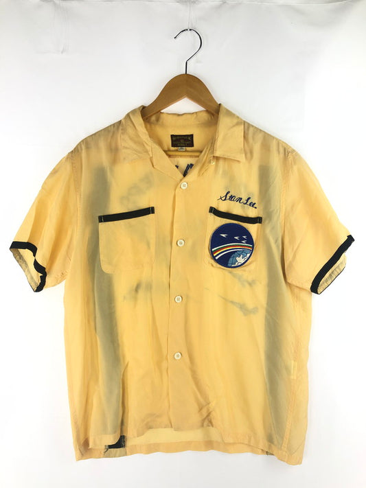 【中古品】【メンズ】 Buzz Rickson's バズリクソンズ 421ST TANKERS BOWLING  SHIRT BR35363 ボーリングシャツ 半袖シャツ 145-250313-hi-12-tag サイズ：15-15 1/2 カラー：イエロー 万代Net店