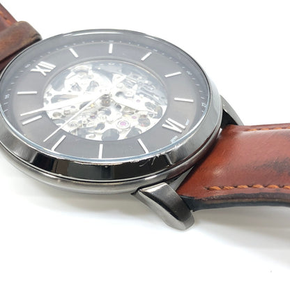 【中古品】【メンズ】 FOSSIL フォッシル MONTRE NEUTRA AUTOMATIQUE EN CUIR AMBRE ME3161 ニュートラ オートマチック アンバー レザーウォッチ 腕時計 197-250311-yk-19-tag カラー：ブラウン 万代Net店