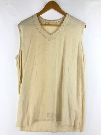 【中古品】【メンズ】  ヴィンテージ フランス軍 linen vest リネンベスト ベスト トップス 146-250310-ss-10-tag カラー：オフホワイト 万代Net店